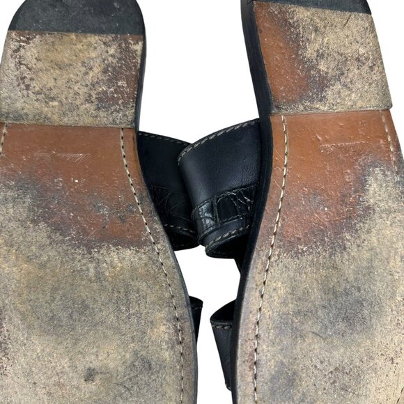 Louis vuitton LV Men\'s Leather Black Sandals Flat Flip flops US 5 UK 2.5 EU 35 main image 11